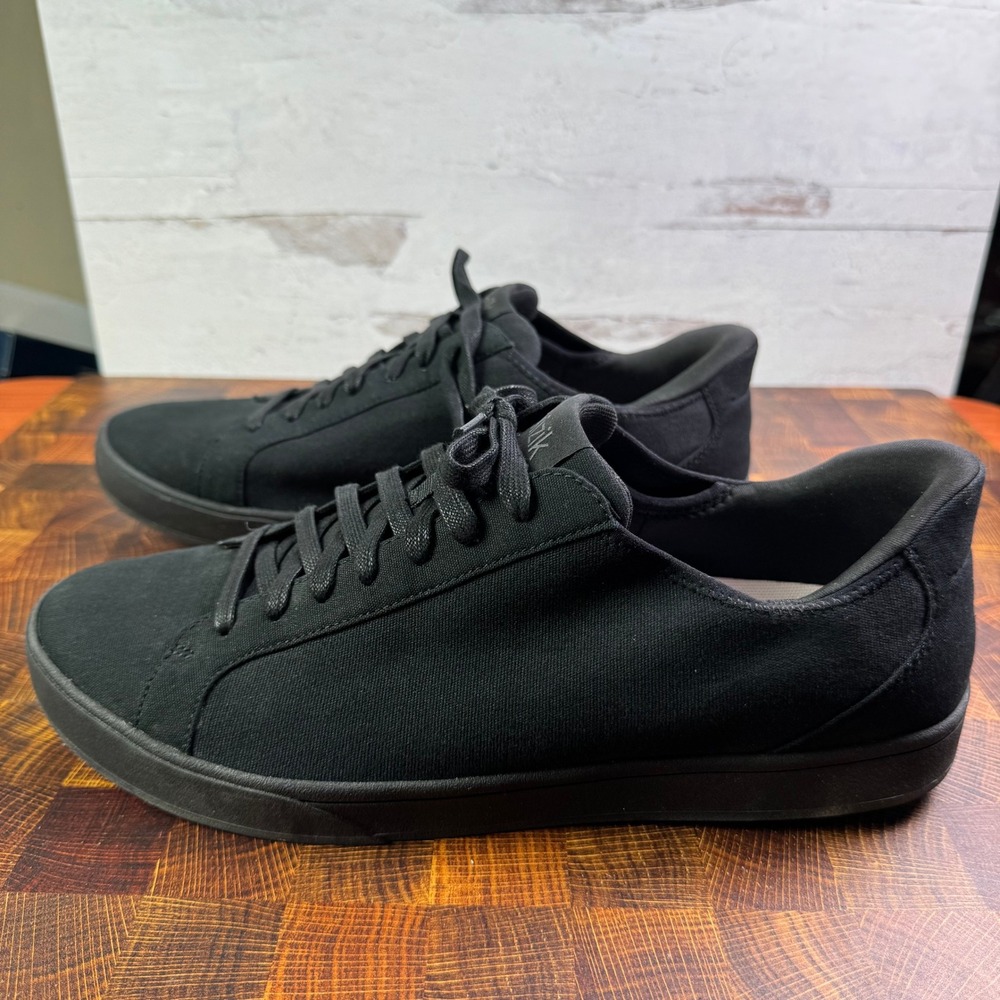 Kizik Irvine Mens 13 Wide Hands Free Shoes Black Canvas Sneakers DIRVBK021302E - Picture 3 of 9